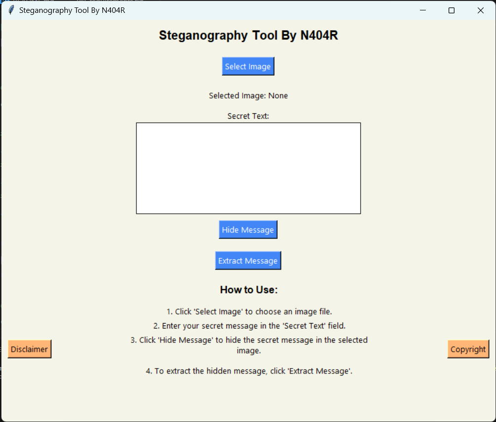 Python Steganography Tool